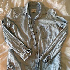 American Eagle Denim boyfriend flannel size M